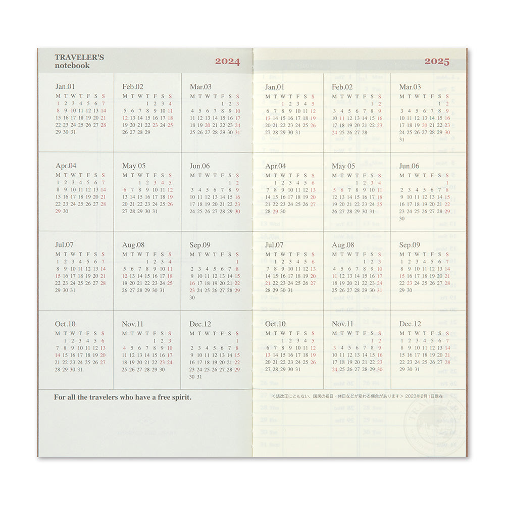 Traveler's Company - Weekly + Memo Diary / 2024