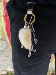 The Real McCoy’s Buco Rabbit Foot Key Chain - White (BA25101)