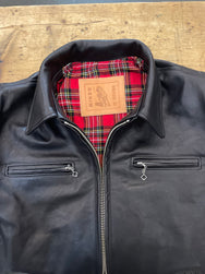 Simmons Bilt Smokey D Racer Leather Jacket Black