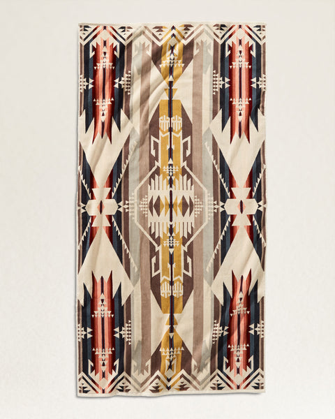 Pendleton Jacquard Bath Towel - White Sands Tan