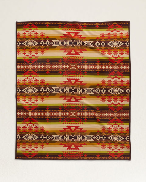 Pendleton Limited Edition Jacquard Robe Blanket – Highland Peak Red (ZE782 57236)