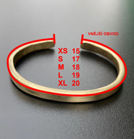 Krysl Goods Hammered Brass Cuff Bracelet No.44