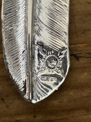 First Arrow's Feather Pendant Large Left P-001L