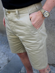 The Real McCOY's Blue Seal Chino Shorts – Beige (MP20018-041)
