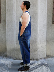 Fleurs de Bagne Overall – Denim Heavy Used (A-07031)