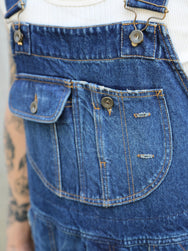 Fleurs de Bagne Overall – Denim Heavy Used (A-07031)