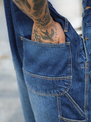 Fleurs de Bagne Overall – Denim Heavy Used (A-07031)