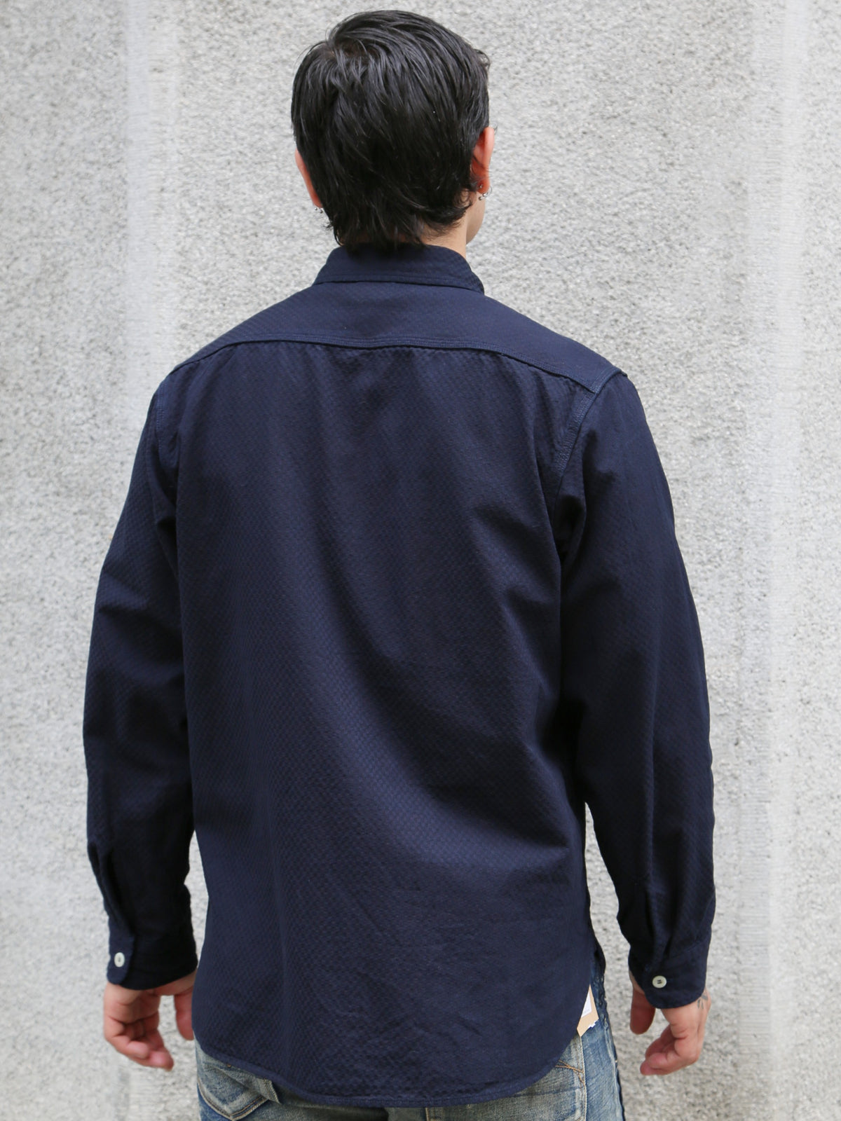 Omoto Denim 8oz Ichimatsu Denim Work Shirt – Indigo (5019)
