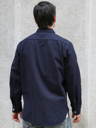 Omoto Denim 8oz Ichimatsu Denim Work Shirt – Indigo (5019)