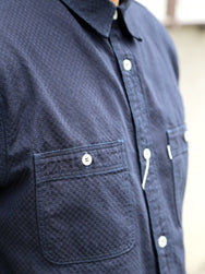 Omoto Denim 8oz Ichimatsu Denim Work Shirt – Indigo (5019)