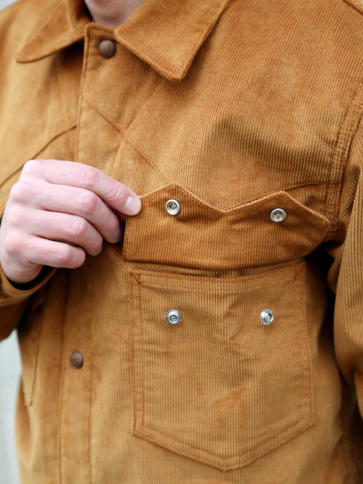 Indigofera Cooper Corduroy Shirt – Gold (6343-571-38)