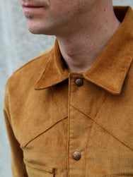 Indigofera Cooper Corduroy Shirt – Gold (6343-571-38)