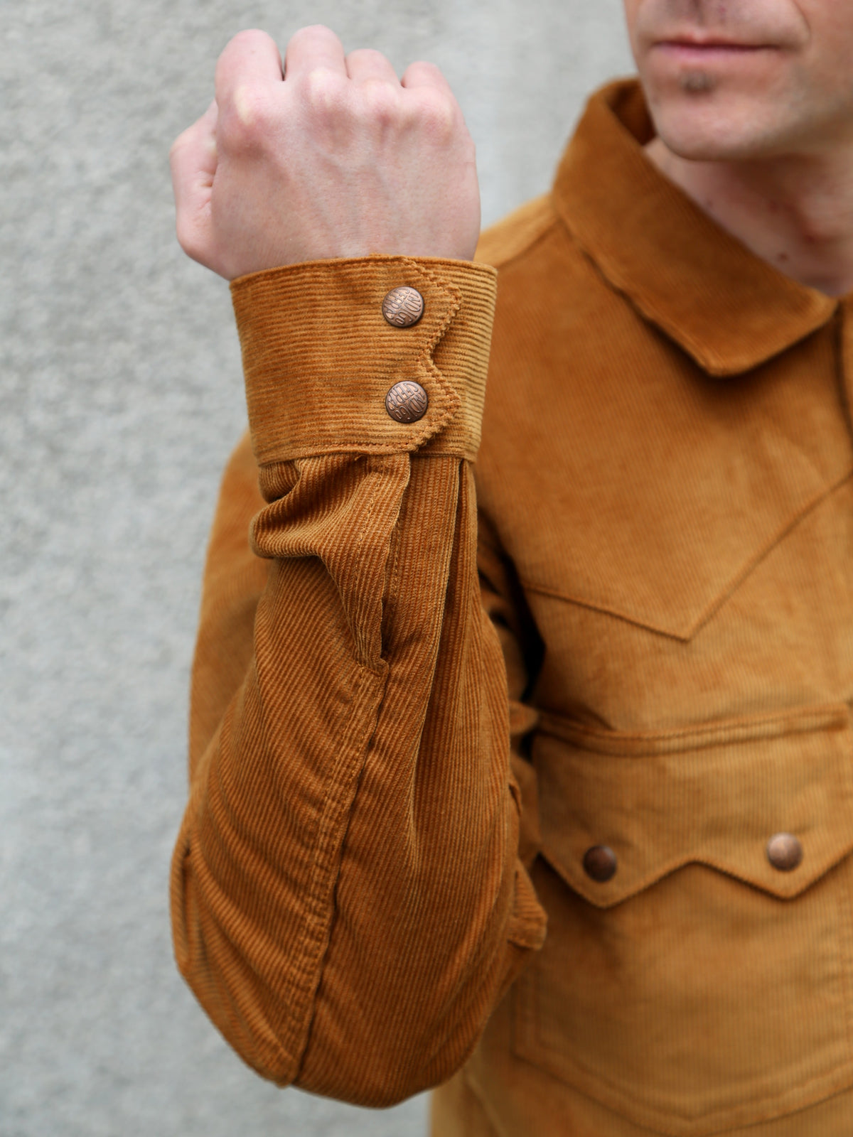 Indigofera Cooper Corduroy Shirt – Gold (6343-571-38)