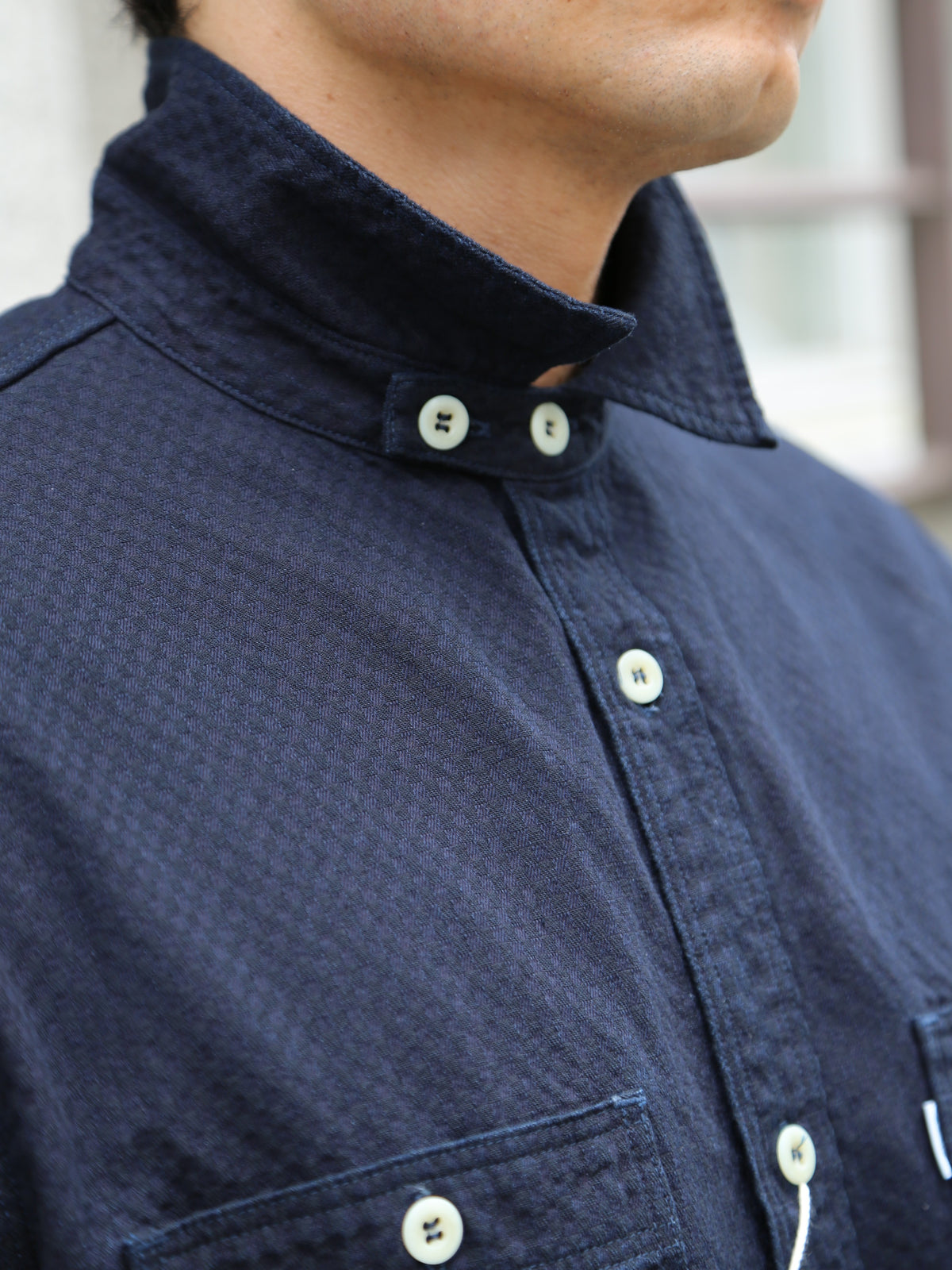 Omoto Denim 8oz Ichimatsu Denim Work Shirt – Indigo (5019)