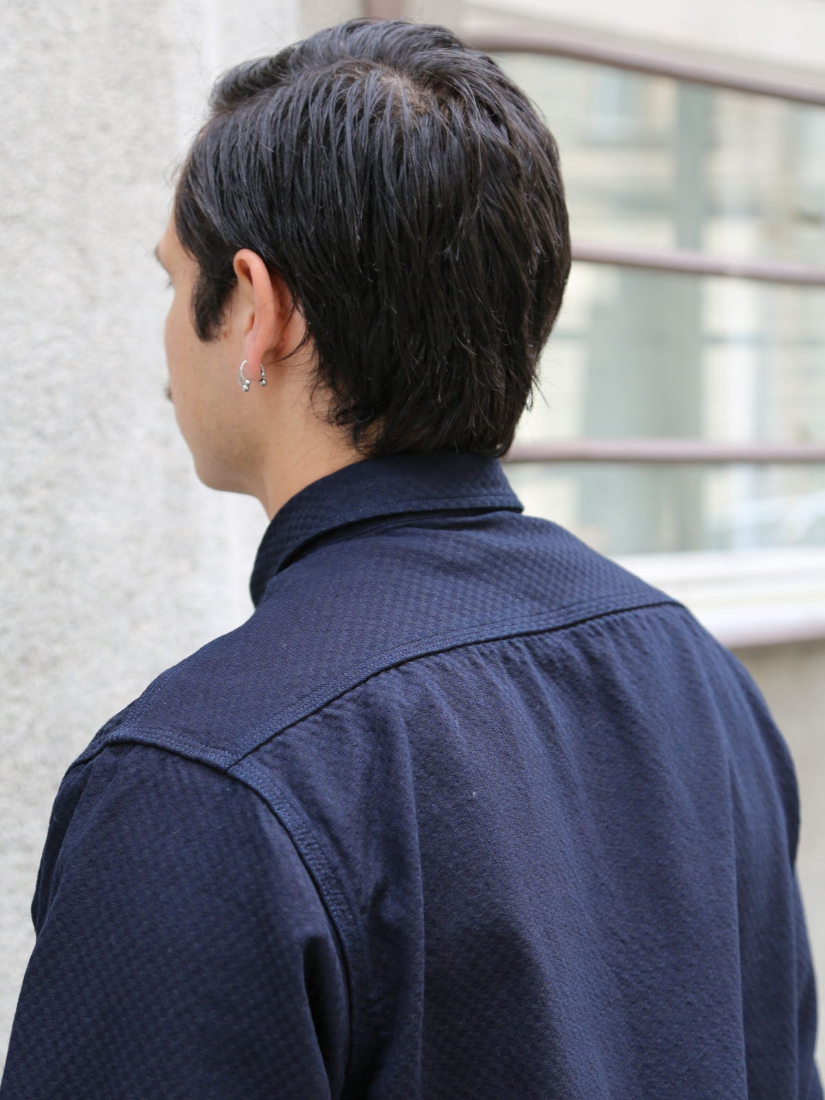 Omoto Denim 8oz Ichimatsu Denim Work Shirt – Indigo (5019)