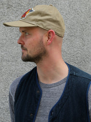 The Real McCoy's MA23001 Logo Baseball Cap - Khaki