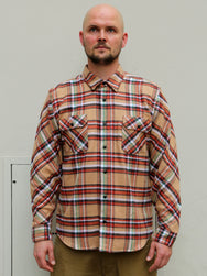 Indigofera Bryson Shirt (6333-810-28) - Beige/Red/White/Green