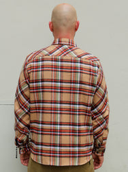 Indigofera Bryson Shirt (6333-810-28) - Beige/Red/White/Green