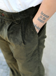 Fleurs de Bagne Pantalon Anatole – Khaki Corduroy