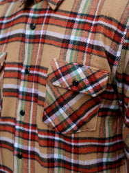 Indigofera Bryson Shirt (6333-810-28) - Beige/Red/White/Green