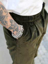 Fleurs de Bagne Pantalon Anatole – Khaki Corduroy