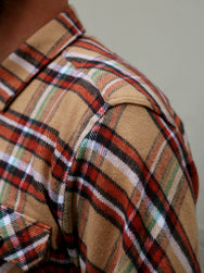 Indigofera Bryson Shirt (6333-810-28) - Beige/Red/White/Green