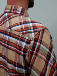 Indigofera Bryson Shirt (6333-810-28) - Beige/Red/White/Green