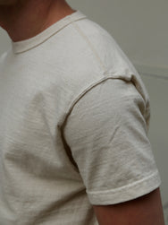 Samurai SJST-SC01 Japanese Cotton Made Crew Neck Tee - Natural