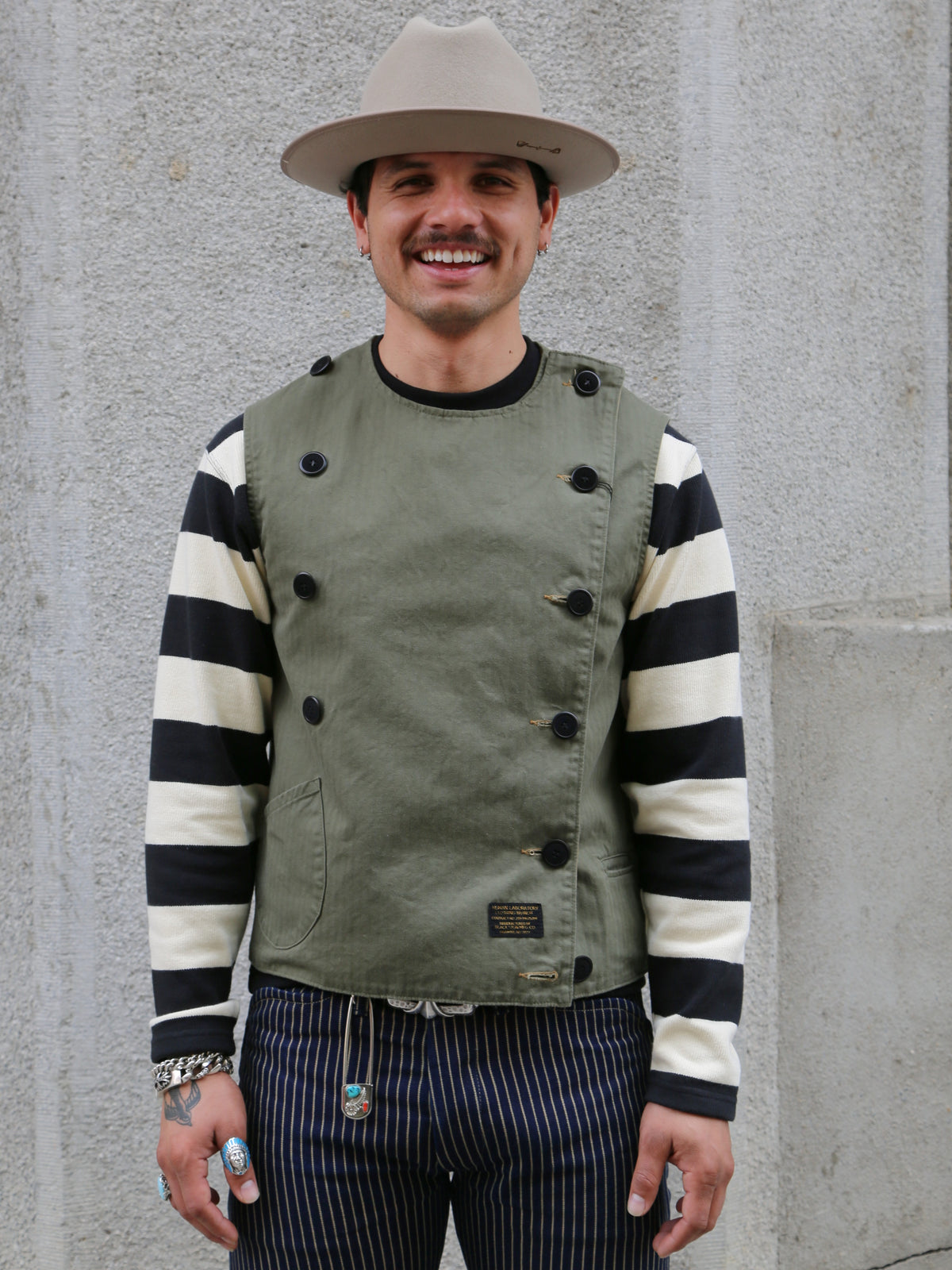 Black Sign Duality Swindler Vest – Soldier Green x Field Beige (BSSV-24201)