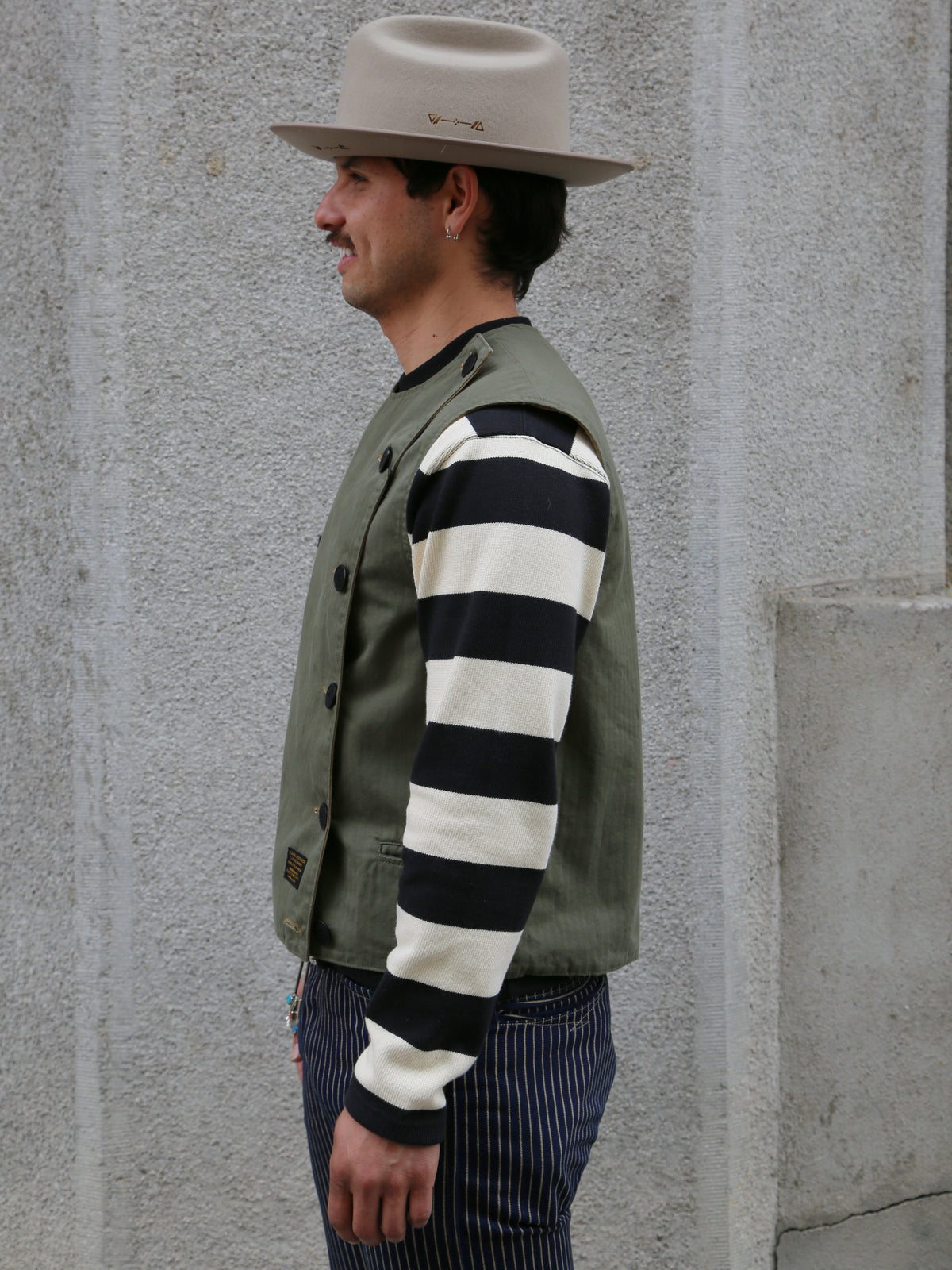 Black Sign Duality Swindler Vest – Soldier Green x Field Beige (BSSV-24201)