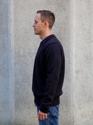Hansen Garments 26-06-8 Didrik Knitted Polo Sweater - Night