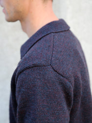 Hansen Garments 26-06-8 Didrik Knitted Polo Sweater - Night