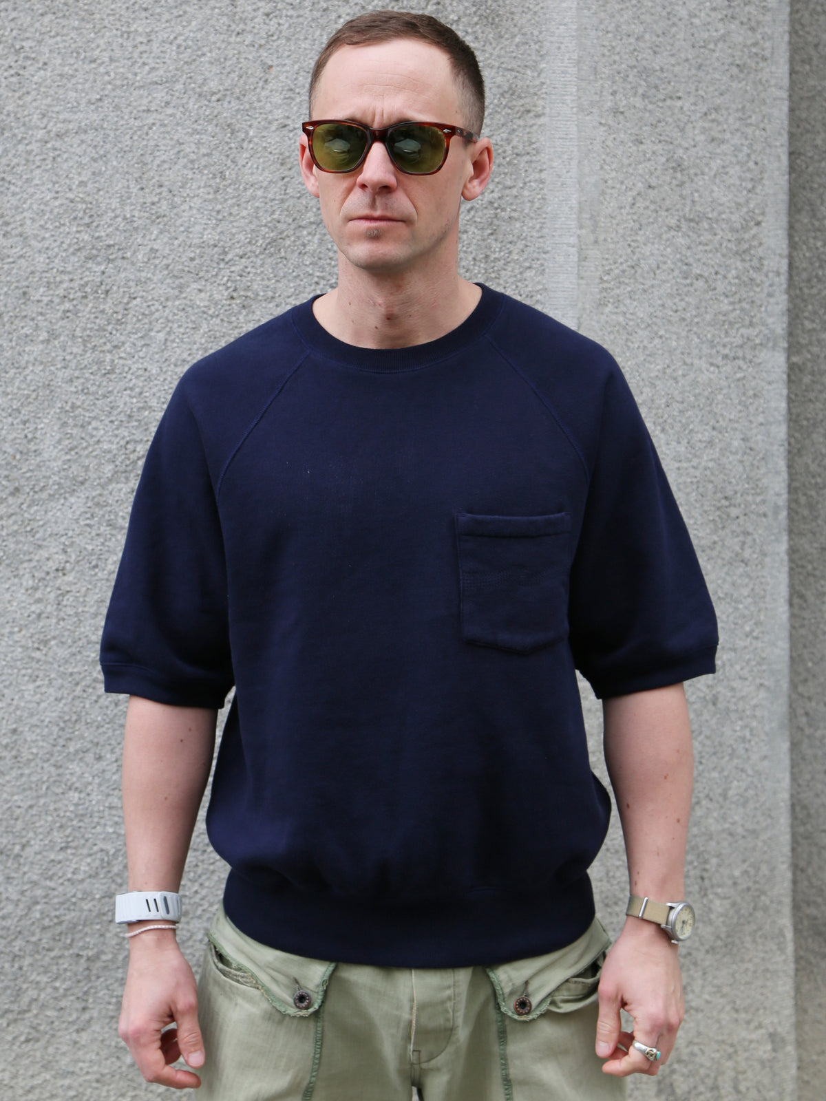 Nudie Jeans Kaj Short Sleeved Sweatshirt – Blueberry (150595)