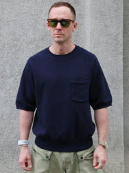 Nudie Jeans Kaj Short Sleeved Sweatshirt – Blueberry (150595)