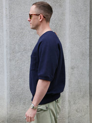 Nudie Jeans Kaj Short Sleeved Sweatshirt – Blueberry (150595)