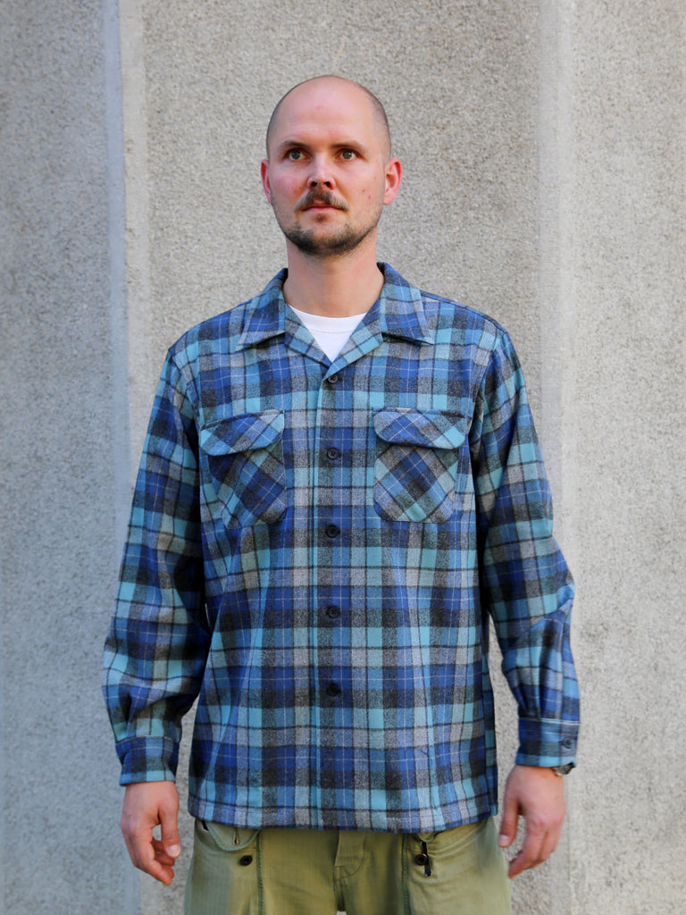 トップス 70s Pendleton Board Shirt Pendleton Board Shirt - Blue Original Surf Plaid | denimheads.cz