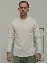 Samurai SJSLT-SC01 Japanese Cotton Made Crew Neck Tee - Natural