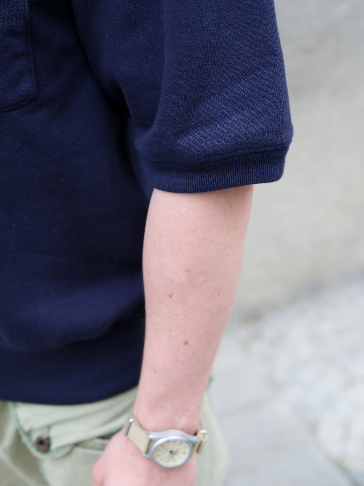 Nudie Jeans Kaj Short Sleeved Sweatshirt – Blueberry (150595)