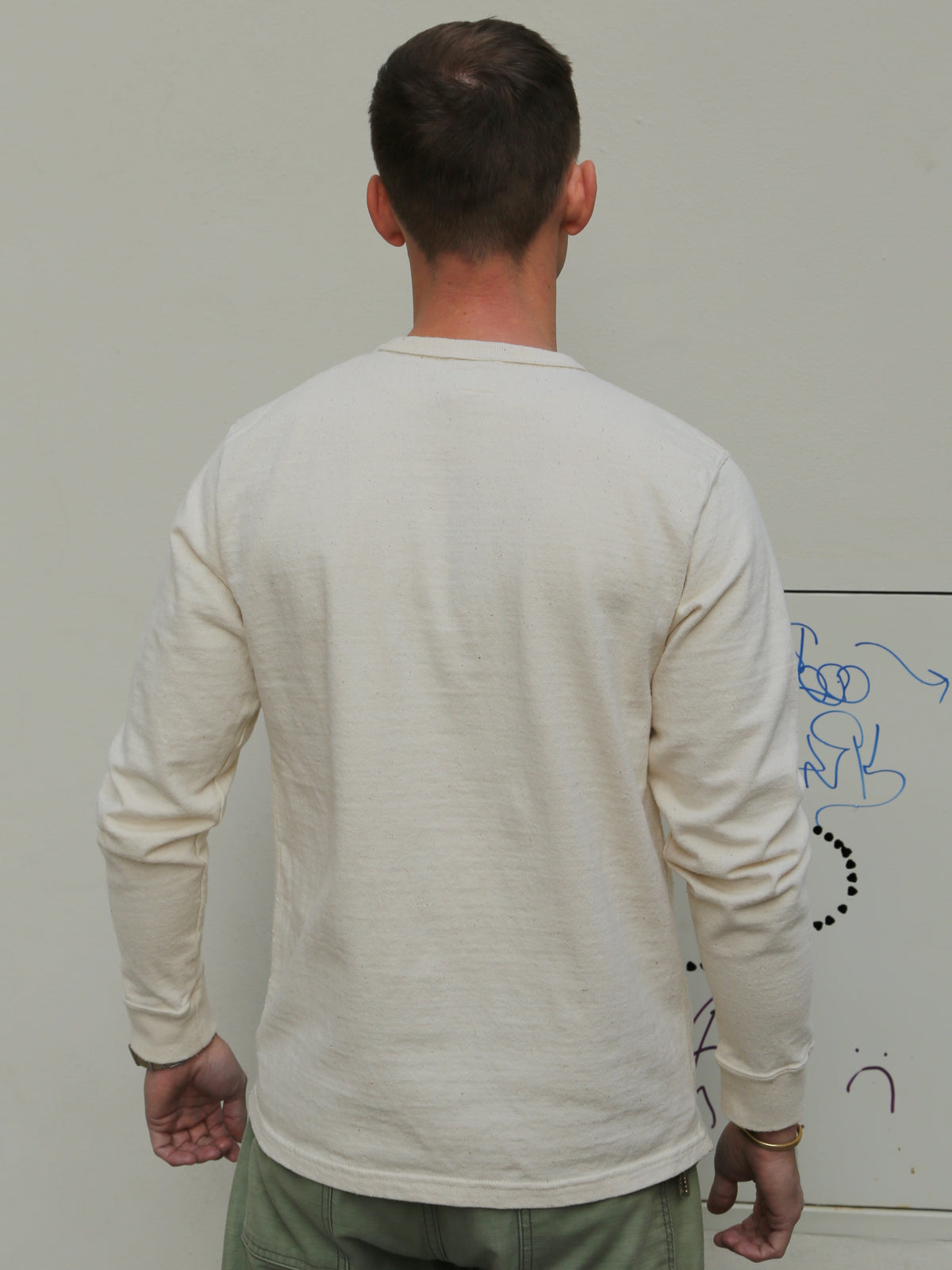 Samurai SJSLT-SC01 Japanese Cotton Made Crew Neck Tee - Natural