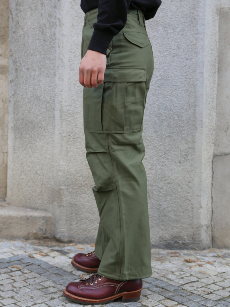The Real McCOY's Trousers, Men's Field M-65 – Olive (MP22101 The Real McCOY's Trousers, Men's Field M-65 – Olive (MP22101