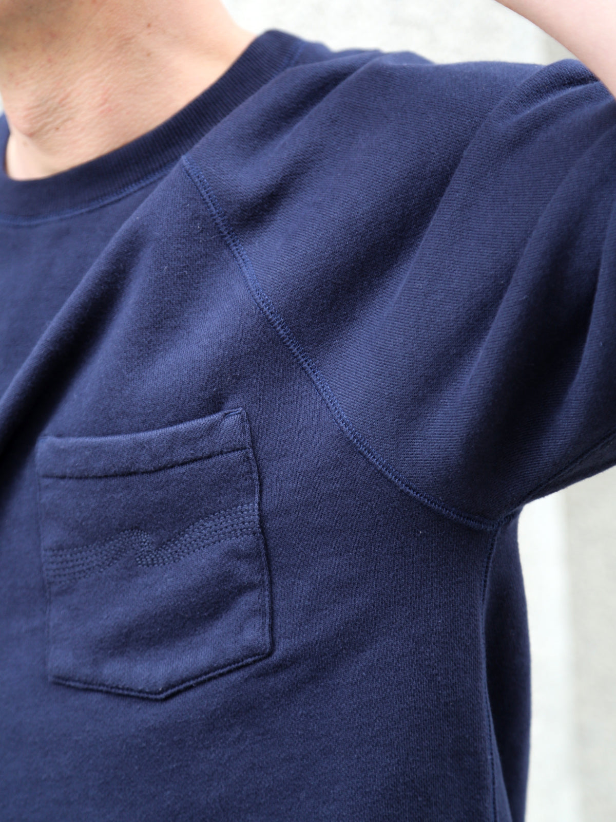 Nudie Jeans Kaj Short Sleeved Sweatshirt – Blueberry (150595)