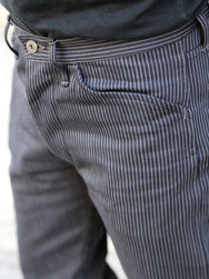 Indigofera 12oz Viridecent Stripe Swearengen Pants – Green/Black