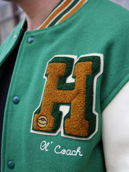 The Real McCoy's Wool Varsity Jacket – Shamrocks (MJ23121)