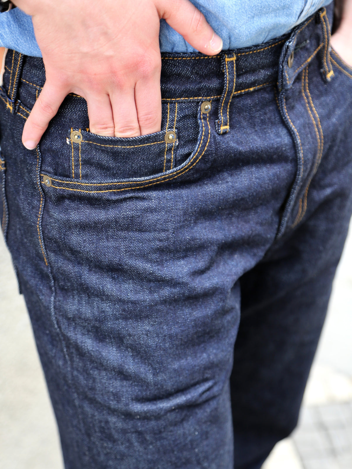 Japan Blue J401 14.8oz US Cotton Classic Straight Selvedge Jeans – Indigo