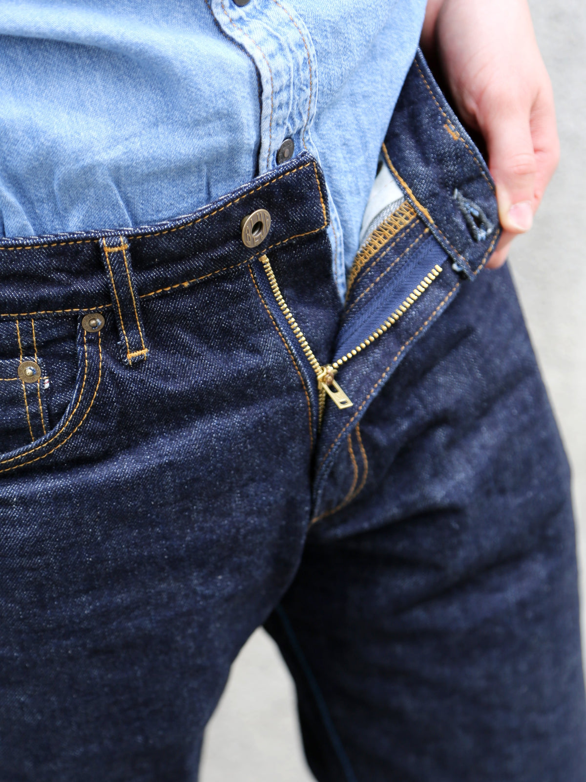 Japan Blue J401 14.8oz US Cotton Classic Straight Selvedge Jeans – Indigo
