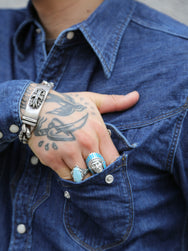 Stevenson Cody Denim Shirt – Faded Indigo (CD3-FI)