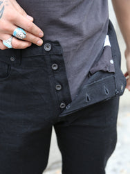 Stevenson Overall Co. Encinitas – Solid Black(150-OSS)