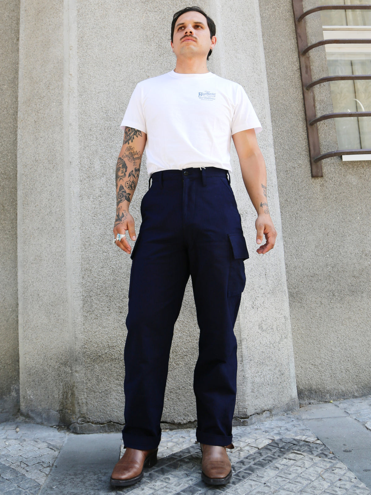 Samurai Jeans 6Pockets Pants – Natural indigo (SJAP23-ARS)