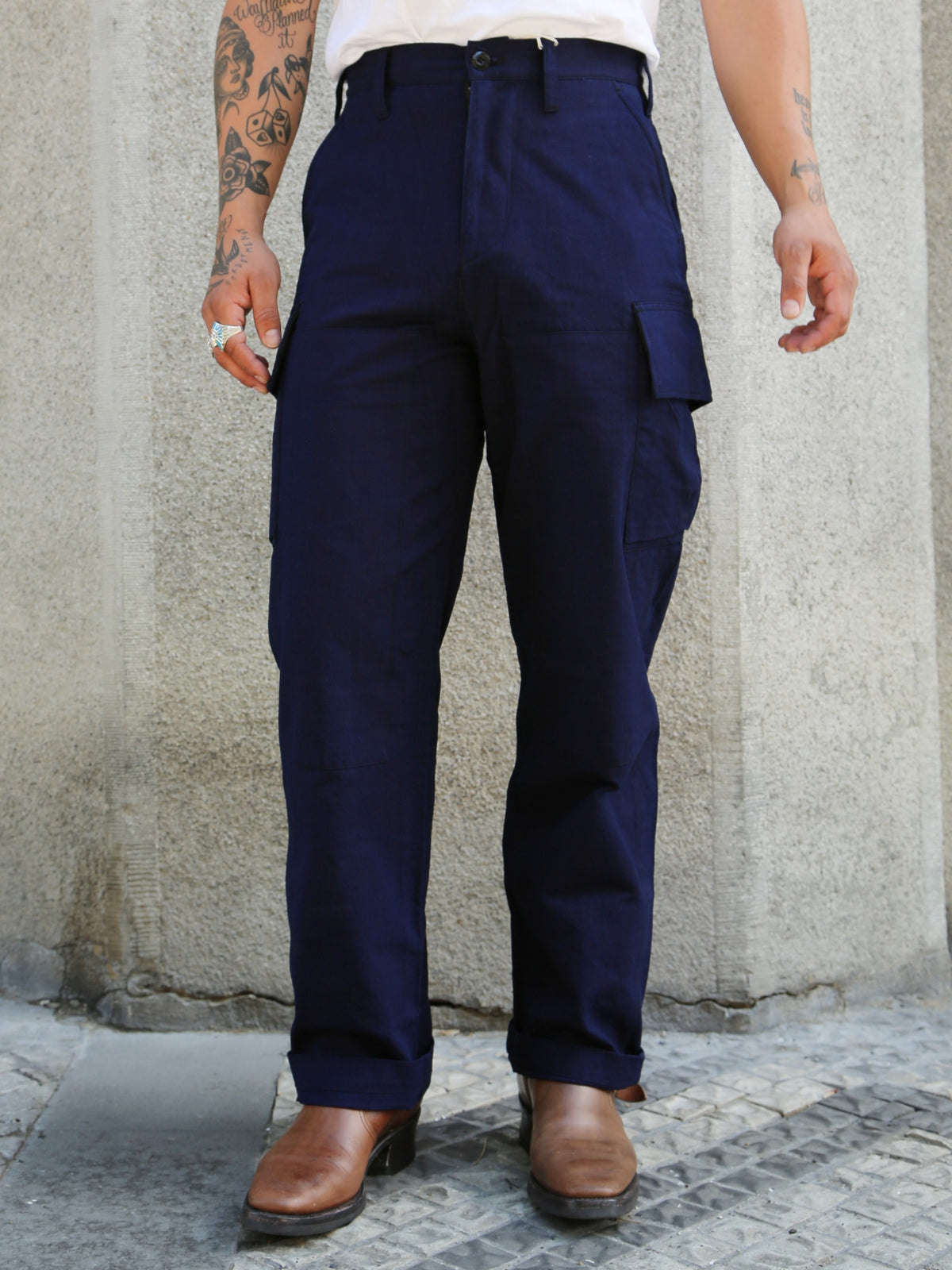 Samurai Jeans 6Pockets Pants – Natural indigo (SJAP23-ARS)