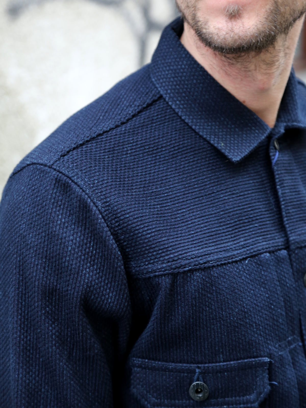 Japan Blue Jeans JBGJ1005 Sashiko Jacket - Indigo